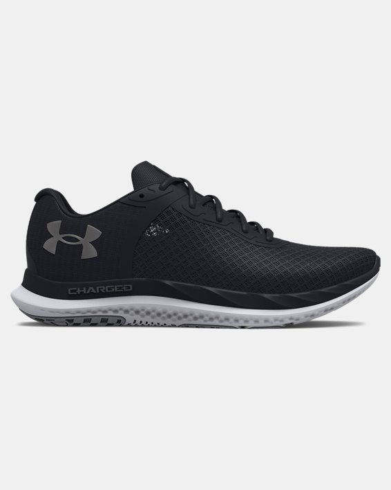 Men's UA Charged Breeze Running Shoes, Black, pdpMainDesktop image number 0